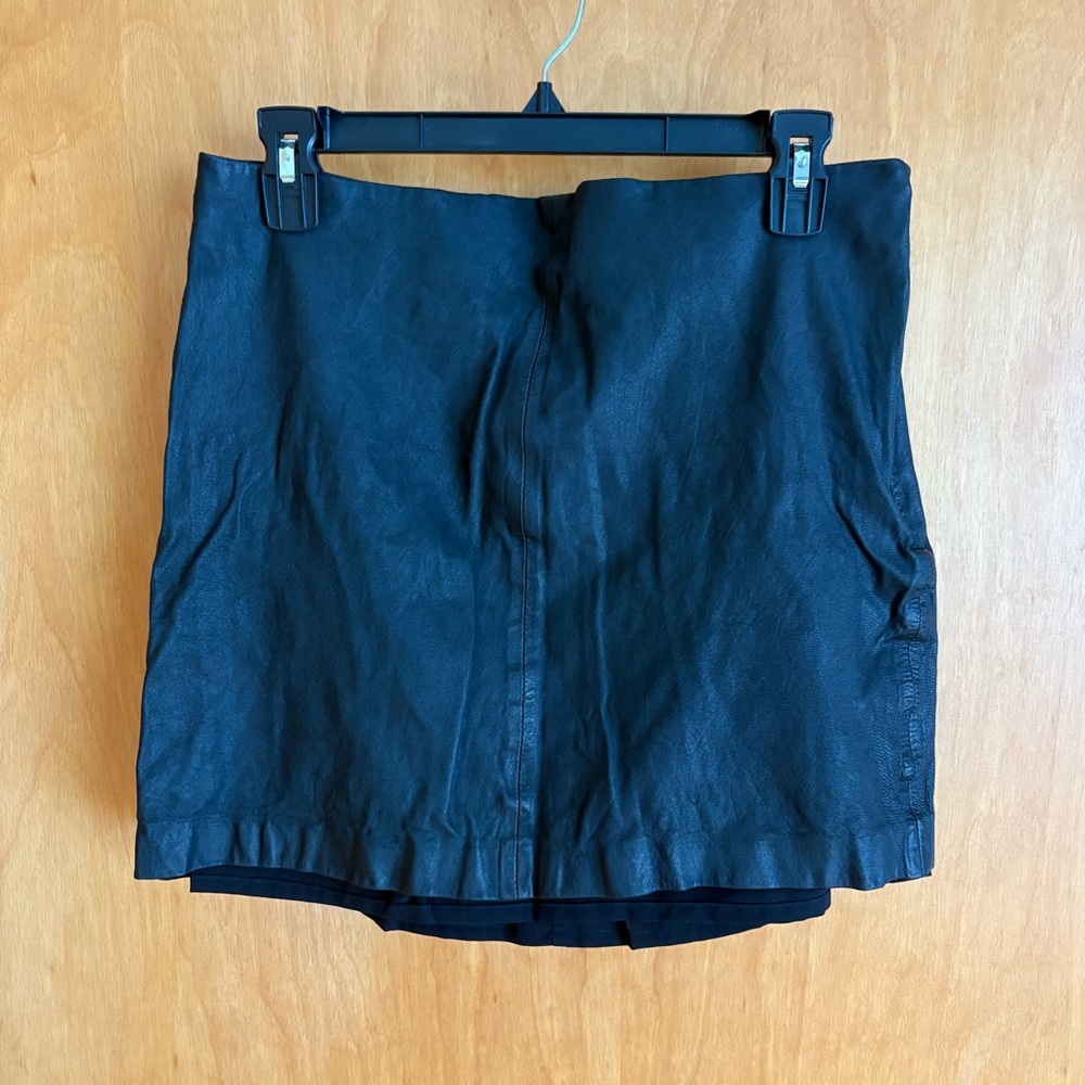 Ralph Lauren Black Faux Leather‎ Skirt